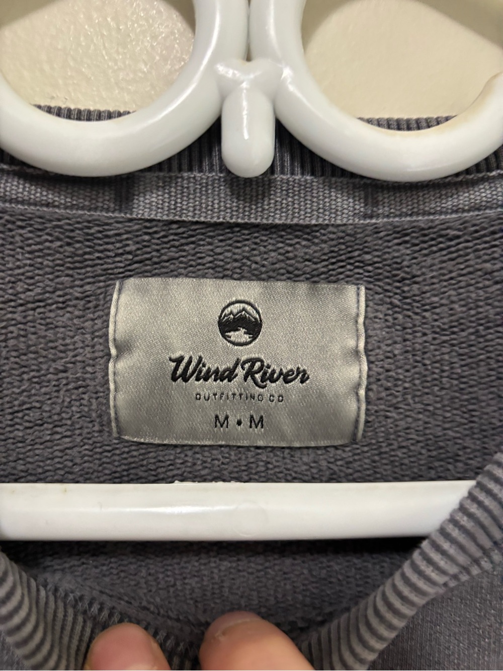 Wind River Outfitting Co. Charcoal Grey Vintage Wash Crewneck Sweatshirt - Picture 3 of 3